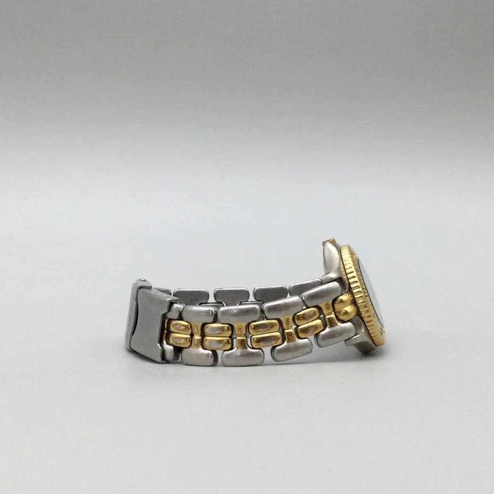 Fossil Blue Watch Women 29mm Silver Gold Two Tone Date Round Dial New Battery 6" - Picture 8 of 14